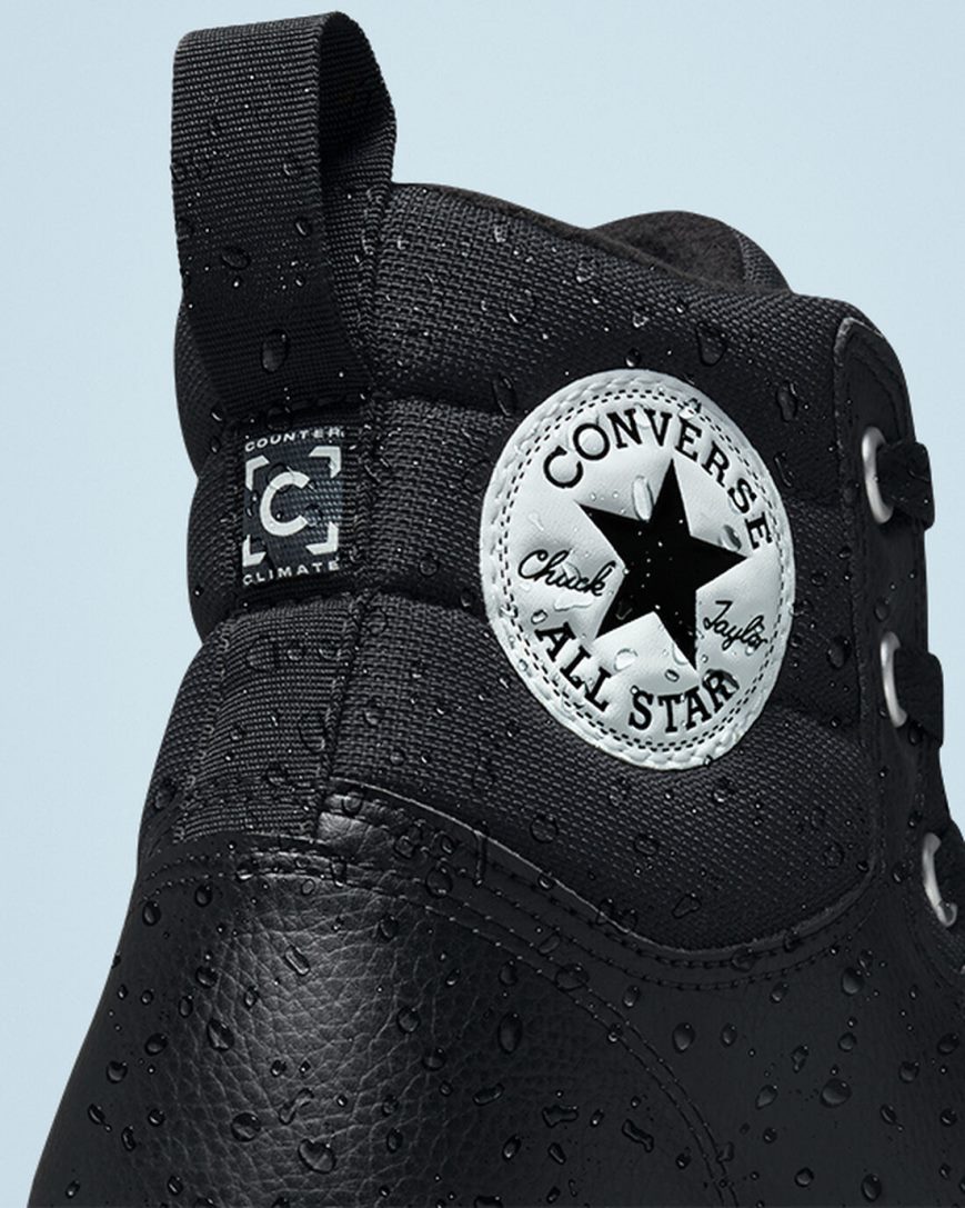 Ghete Iarna Barbati Converse Chuck Taylor All Star Berkshire Inalti Negrii Albi Negrii | RO SCAHV125